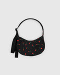 Painted Wildflower Small Nylon Crescent Bag | BAGGU | Small Nylon Crescent Bag
