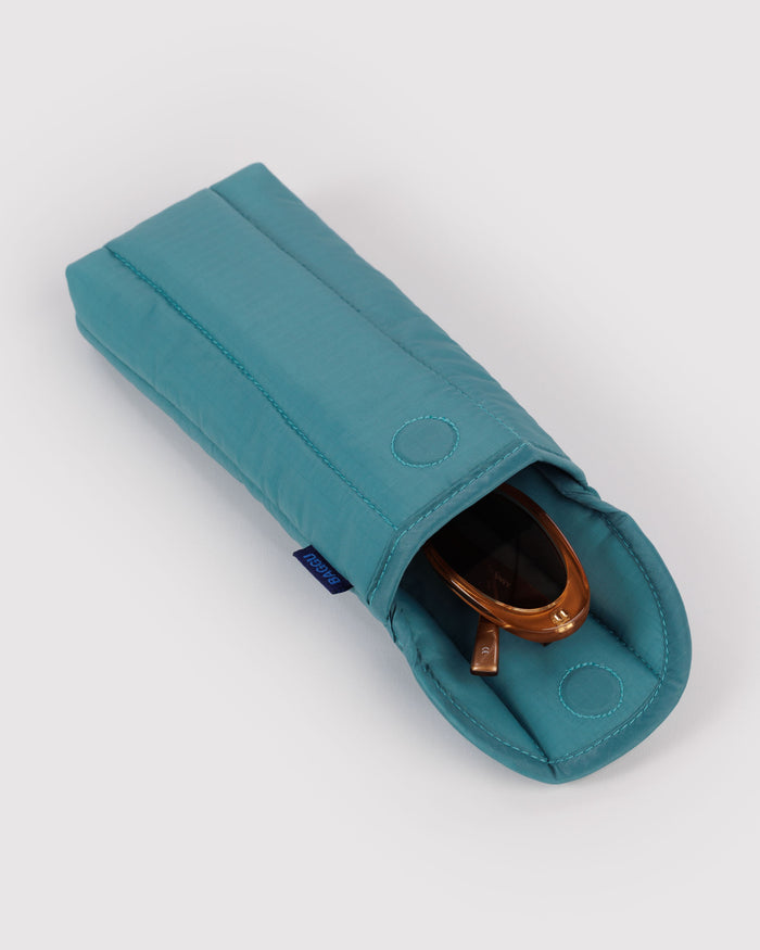Peacock Puffy Glasses Sleeve | BAGGU | Puffy Glasses Sleeve