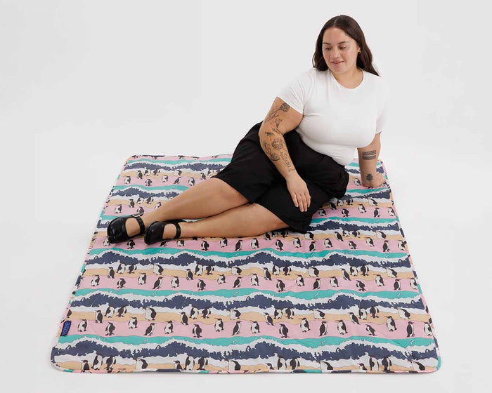 Penguin Puffy Picnic Blanket | BAGGU | Picnic Blanket