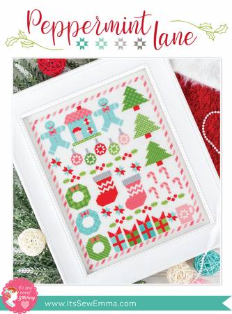 Peppermint Lane  - Cross Stitch  - Pattern - It'S Sew Emma - Ise-440