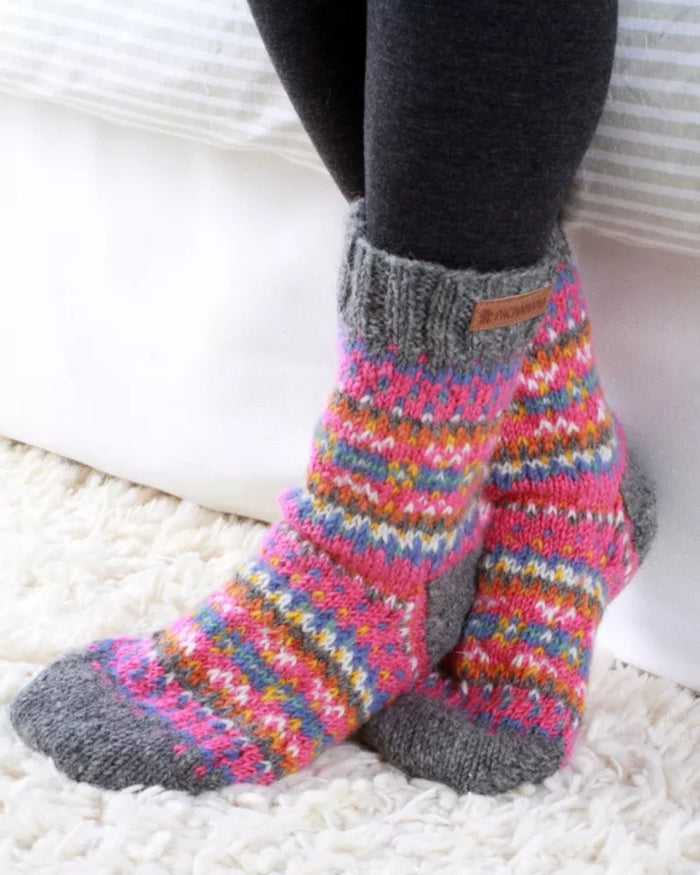 Pink Iona Sofa Socks Pachamama