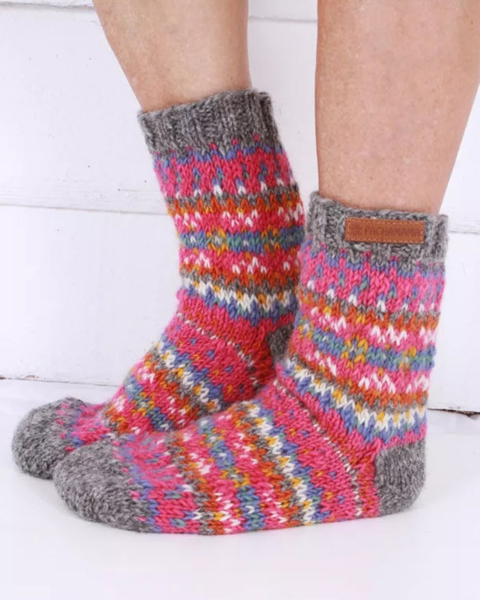 Pink Iona Sofa Socks Pachamama