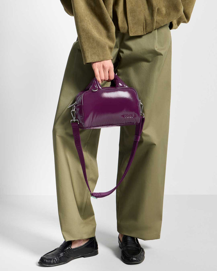 Plum Bowling Bag