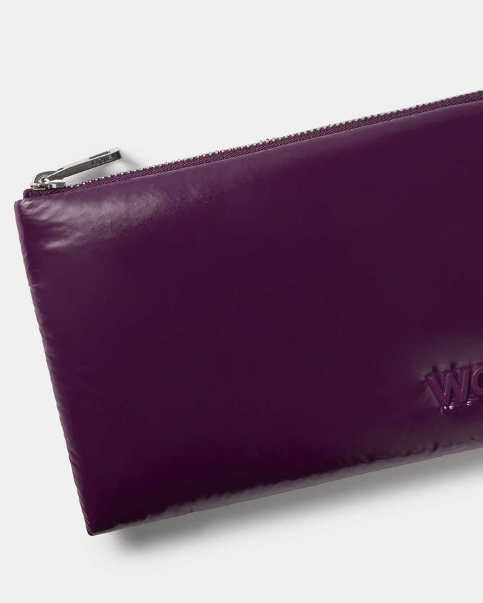 Plum Glossy Pouch