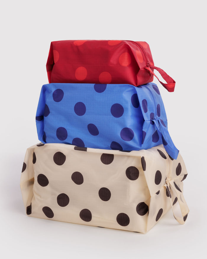 Polka Dot Mix 3D Zip Set | BAGGU | 3D Zip Set