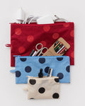 Polka Dot Mix Flat Pouch Set | BAGGU | Flat Pouch Set