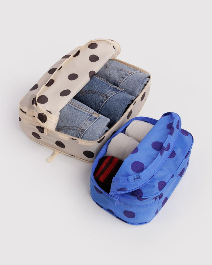 Polka Dot Mix Packing Cube Set | BAGGU | Packing Cube Set
