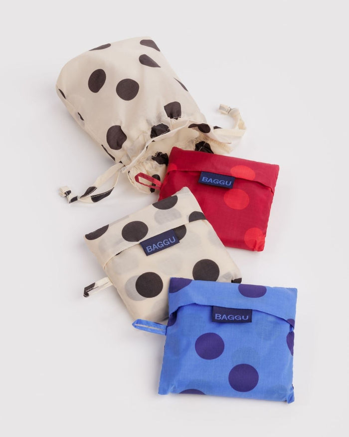 Polka Dot Mix Standard Baggu Set of 3 | BAGGU | Standard Baggu Set of 3