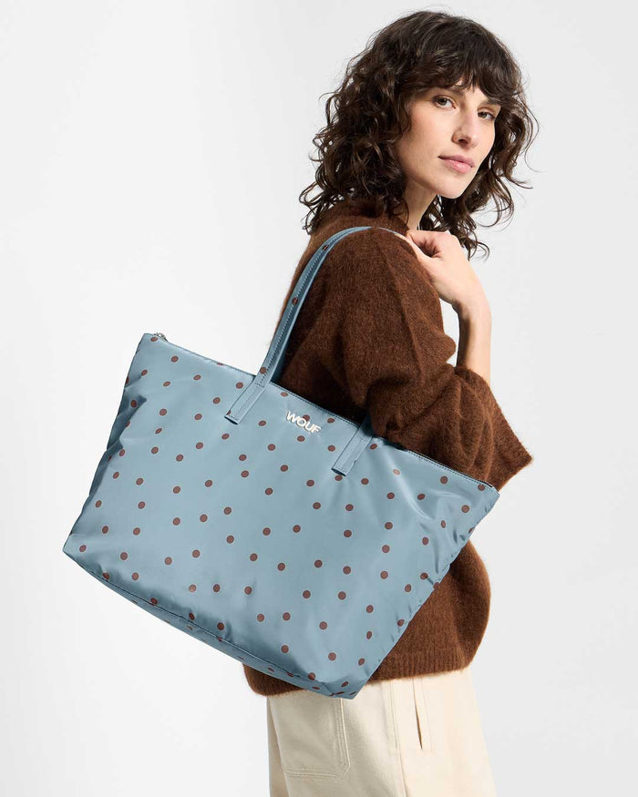 Polka Shopper Tote Bag