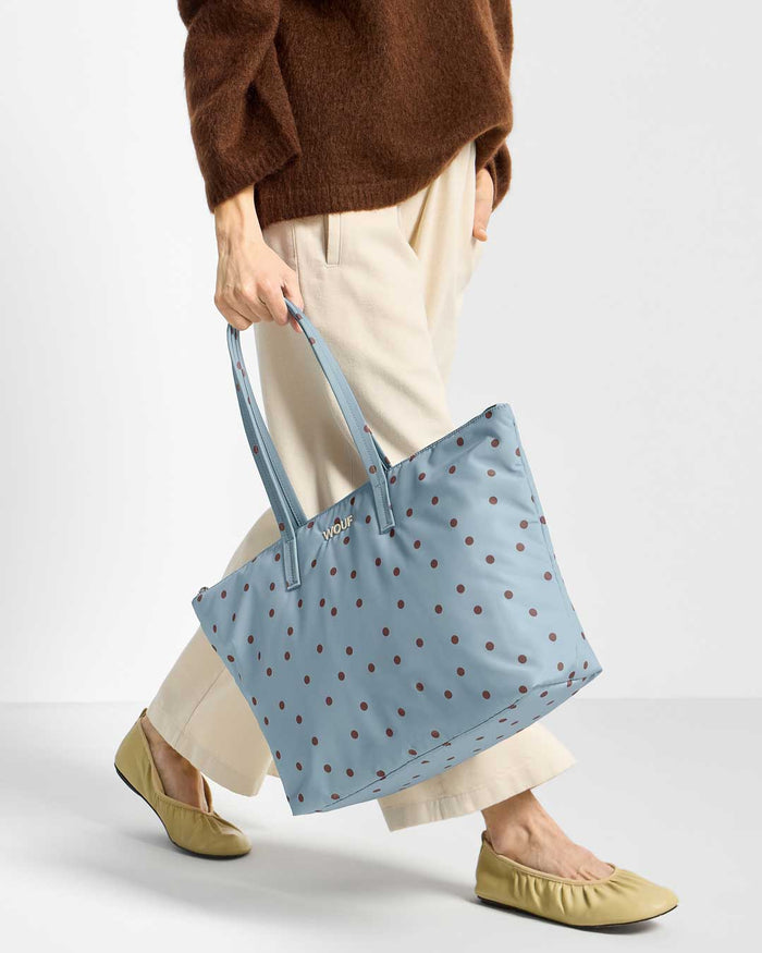 Polka Shopper Tote Bag