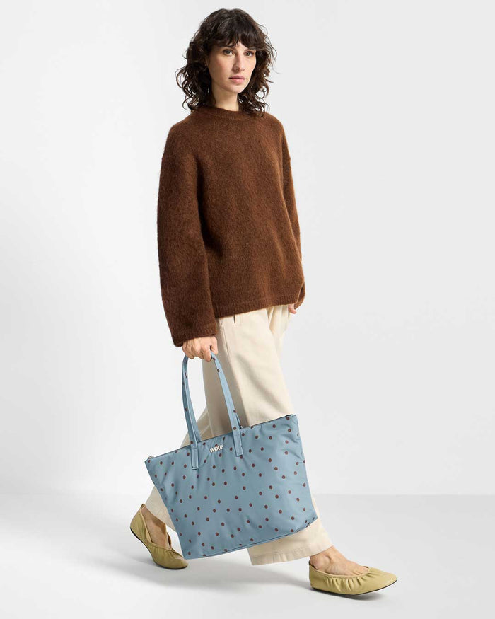 Polka Shopper Tote Bag