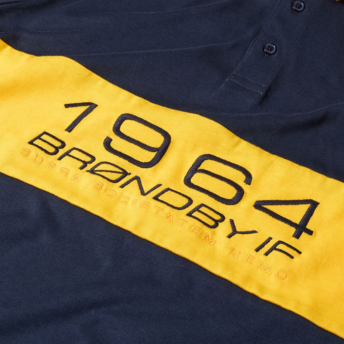 Polo Langærmet Navy/Gul - 1964