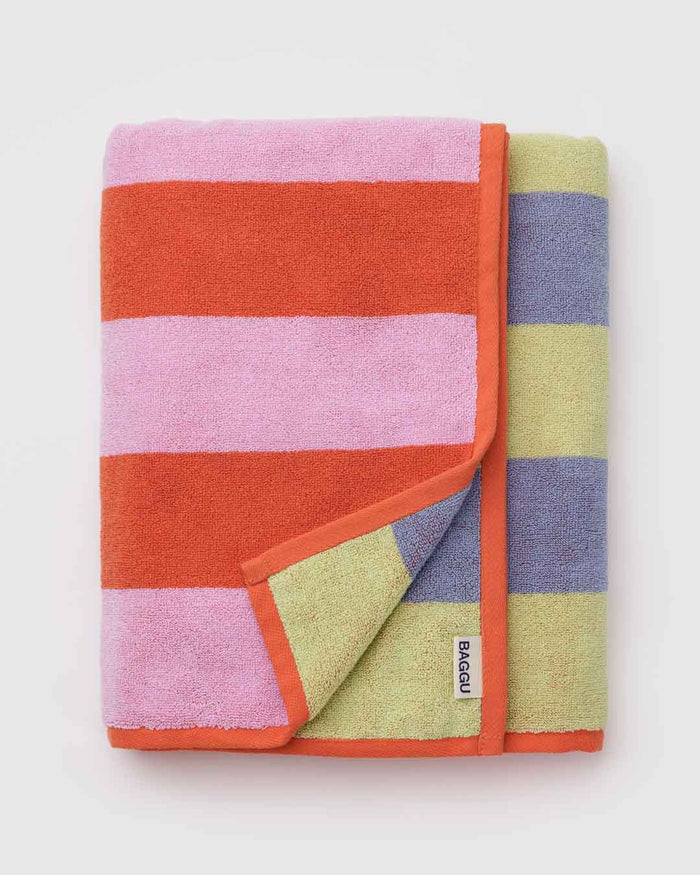 Pool Stripe Bath Towel | BAGGU | Bath Towel