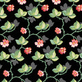 Poppies - Floral Vine Black - Andover Fabrics - A-751-K