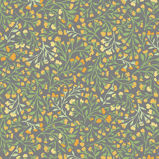 Poppies - Meadow Gray - Andover Fabrics - A-752-C