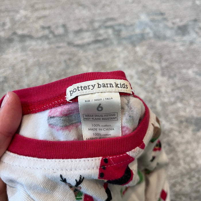 Pottery Barn Kids Christmas Santa Pajamas 6
