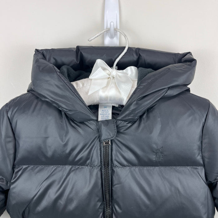Ralph Lauren Water Repellent Down Snowsuit Black 9 Months NWT