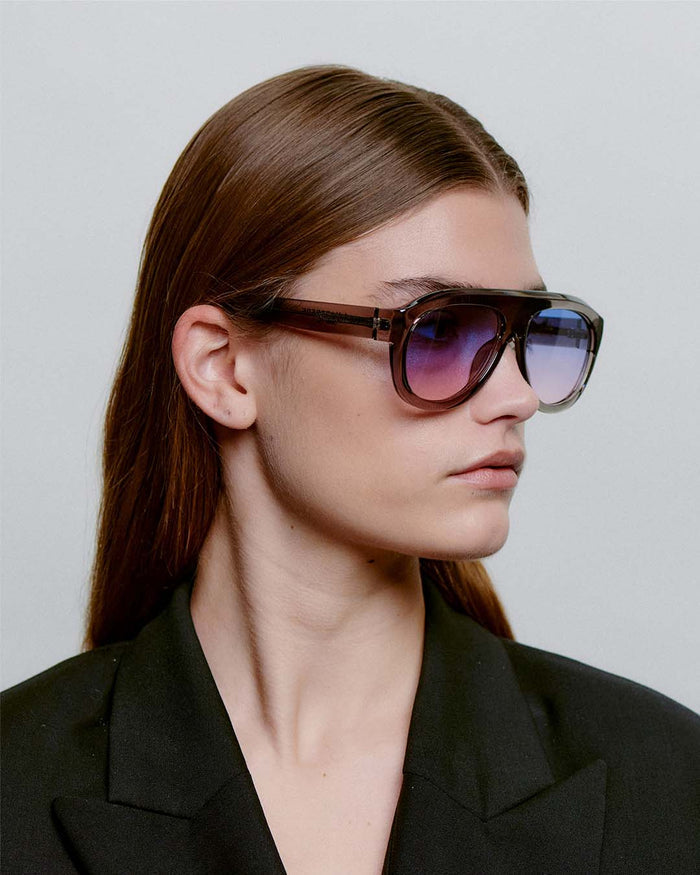 Rio Grey Transparent Sunglasses