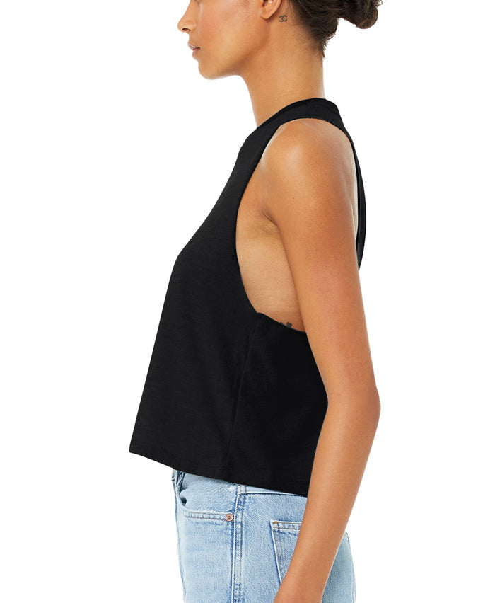 Rose Gold Detroit Script Crop Tank