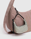 Sage Stripe Crescent Bag Charm | BAGGU | Crescent Bag Charm