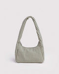 Sage Stripe Small Nylon Meringue Bag | BAGGU | Small Nylon Meringue Bag