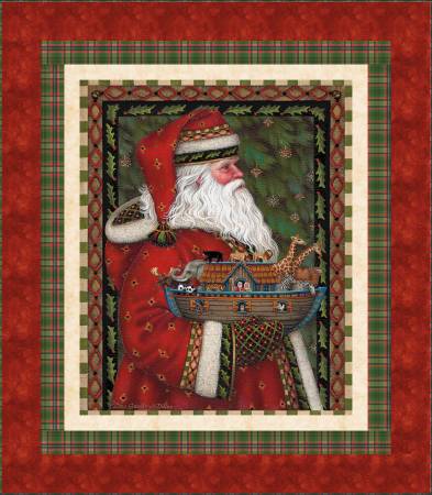 Santa and Ark - Panel Quilt Kit - Picture a Christmas II - KT-17980 - Riley Blake Designs