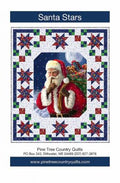 Santa Stars -PT1890 - Pine Tree Country Quilts