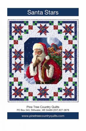 Santa Stars -PT1890 - Pine Tree Country Quilts