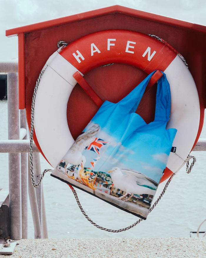 Seagulls Eating Chips by Martin Parr Recycled Bag | LOQI | Recycled Bag