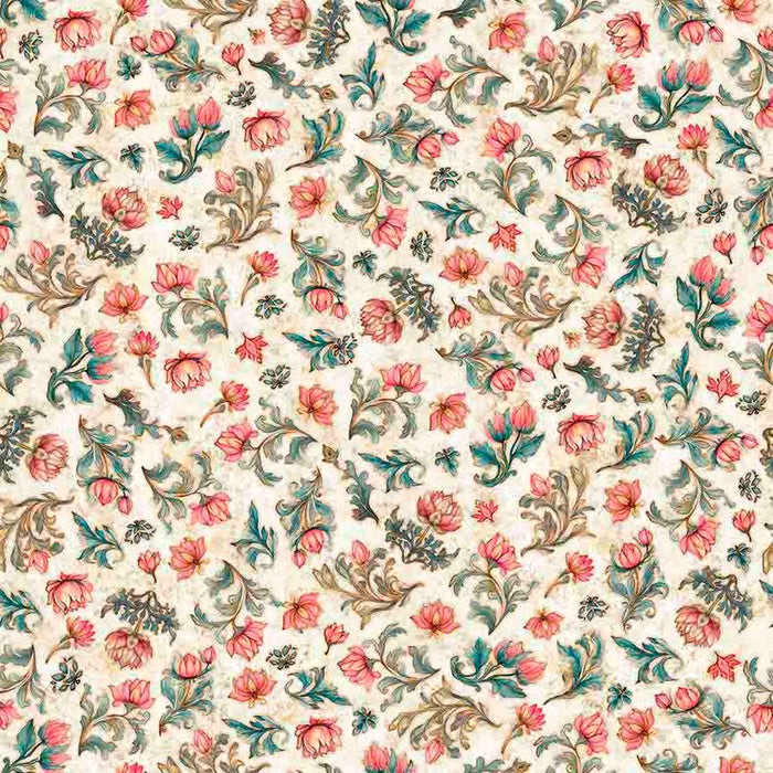Serenity - Lotus Flower Toss - QT Fabrics - 31836-E