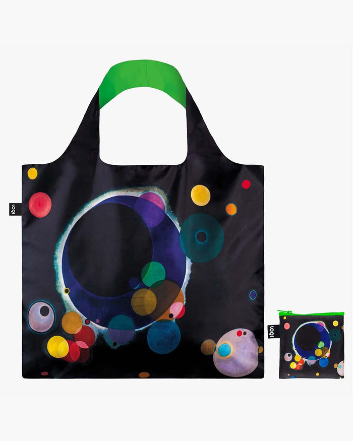 Several Circles Neon by Wassily Kandinsky Recycled Bag | LOQI | Recycled Bag