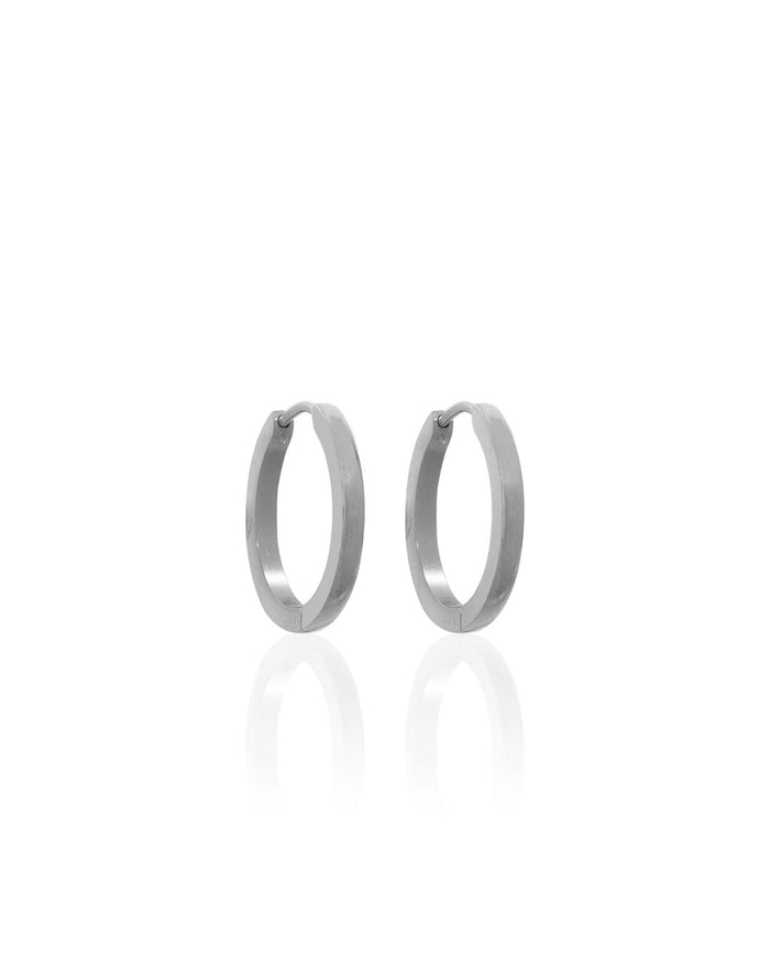 Silver Lennox Hoops