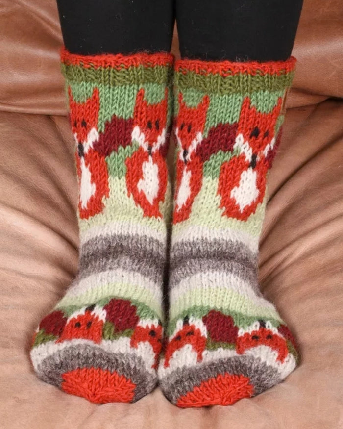 Skulk of Foxes Sofa Socks Pachamama