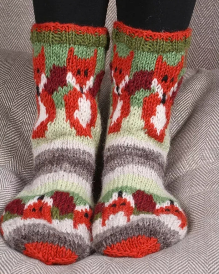 Skulk of Foxes Sofa Socks Pachamama