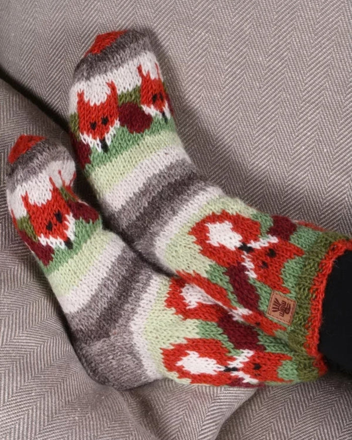 Skulk of Foxes Sofa Socks Pachamama