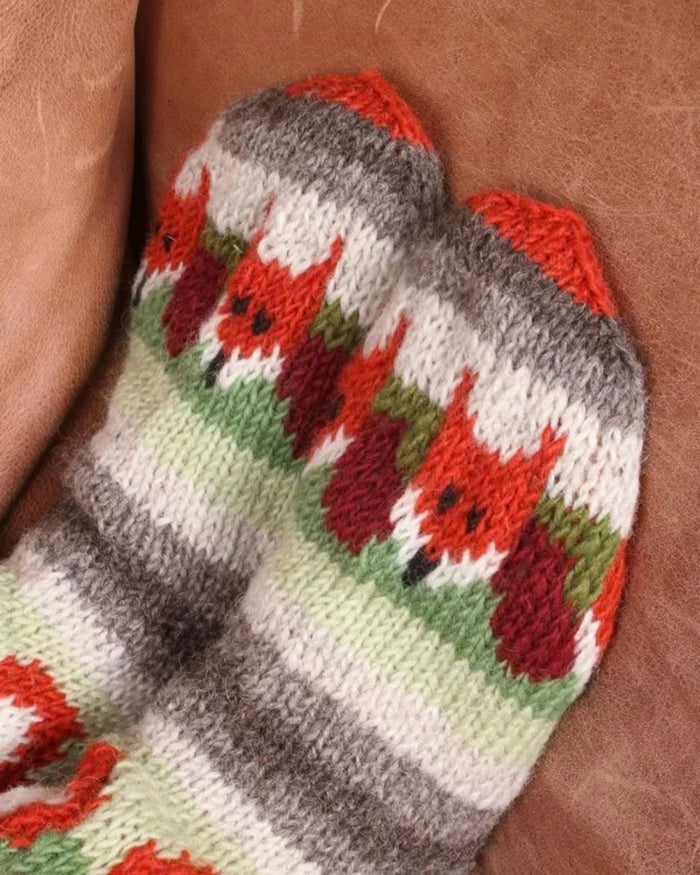 Skulk of Foxes Sofa Socks Pachamama
