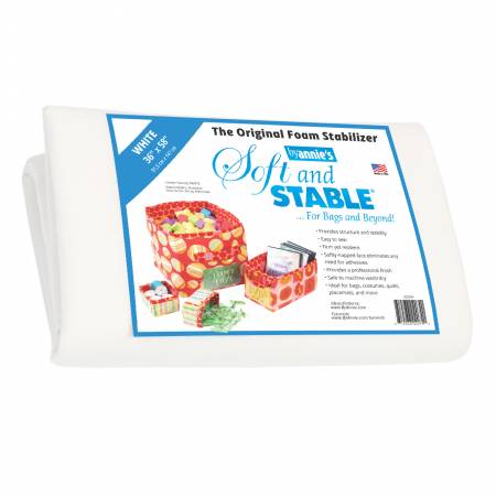Soft And Stable -White 100% Polyester Foam Stabilizer - 36In X 58In