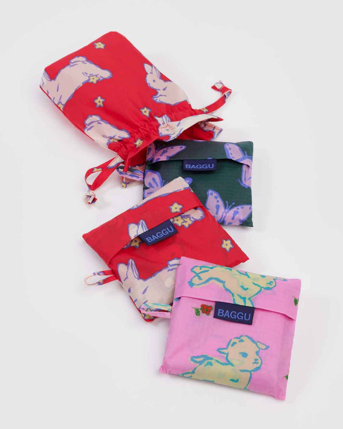 Spring Animals Standard BAGGU Set of 3 | BAGGU | Standard BAGGU Set of 3
