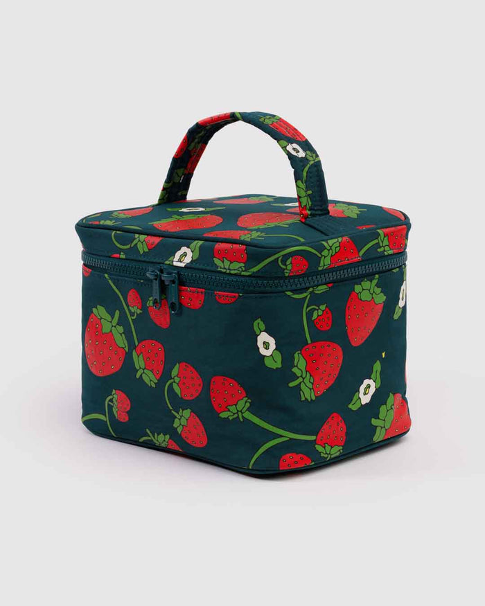 Strawberry Blossom Large Cosmetic Case | BAGGU | Large Cosmetic Case