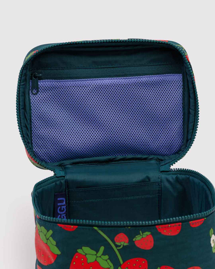 Strawberry Blossom Large Cosmetic Case | BAGGU | Large Cosmetic Case