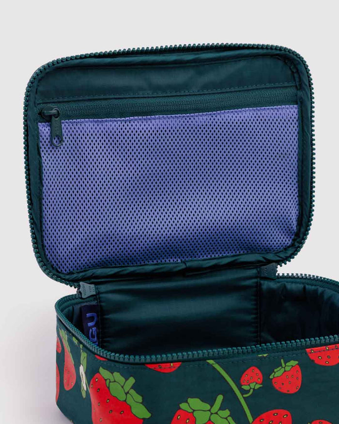 Strawberry Blossom Small Cosmetic Case | BAGGU | Small Cosmetic Case