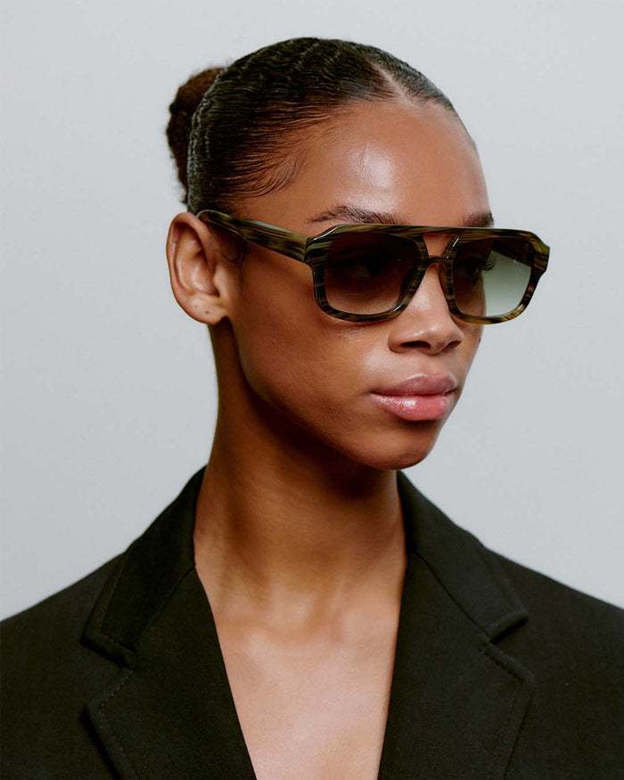Striped Horn Kaya Sunglasses