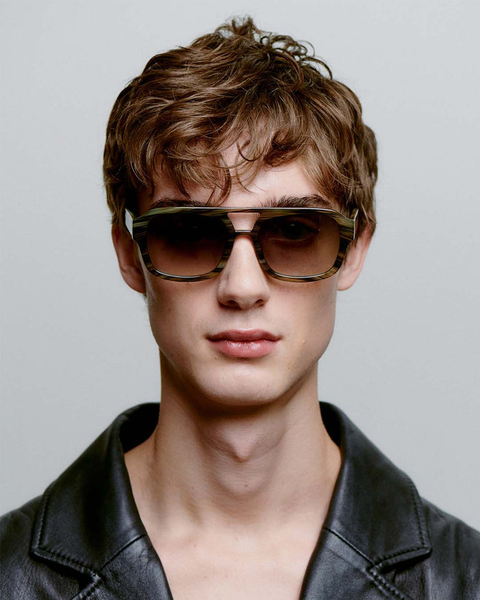 Striped Horn Kaya Sunglasses