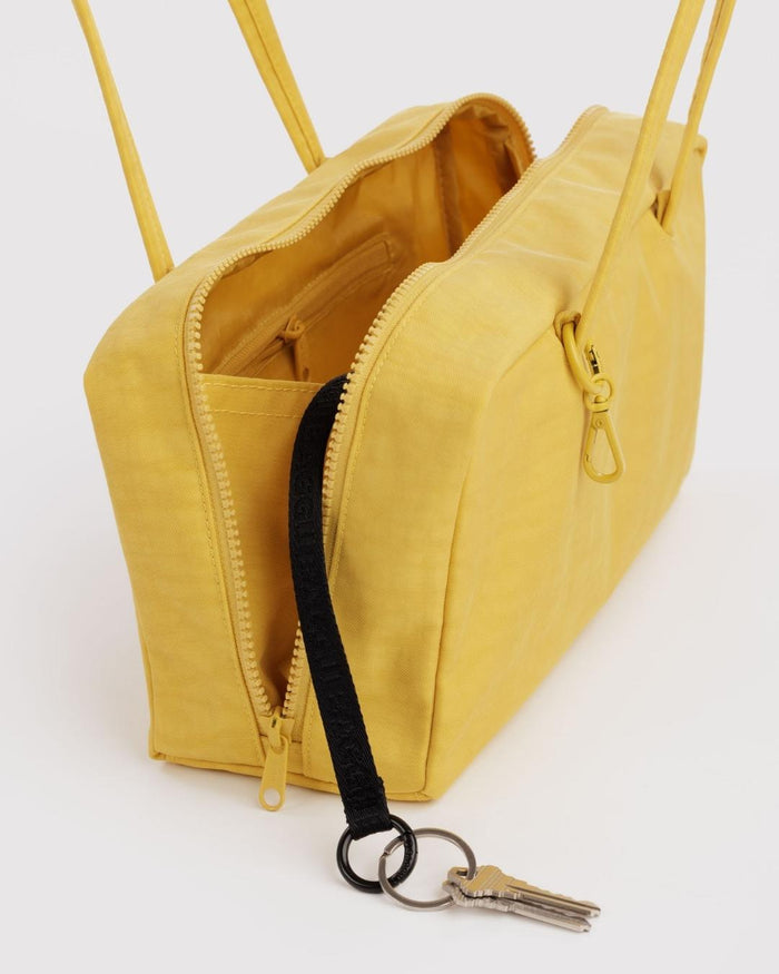 Sunflower Nylon Bowler Bag | BAGGU | Nylon Bowler Bag