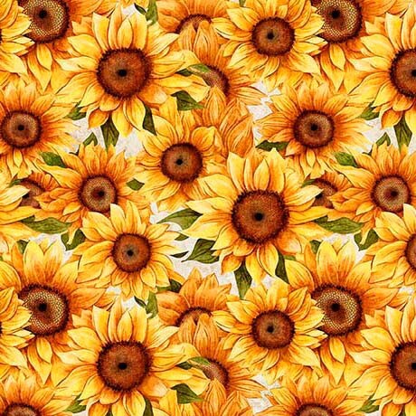 Sunflower Serenade - Packed Sunflowers - QT Fabrics - 31804-Z108
