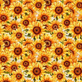 Sunflower Serenade - Packed Sunflowers - QT Fabrics - 31804-Z