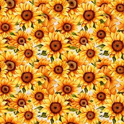 Sunflower Serenade - Packed Sunflowers - QT Fabrics - 31804-Z