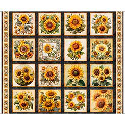 Sunflower Serenade - Sunflower Picture Patches - QT Fabrics - 31801-J
