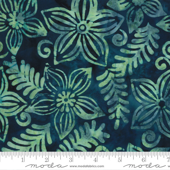 Sunny Day - Grotto - Blue - Floral - Batik - Moda - 4358 34 - 752106601970