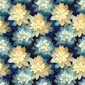 Swan Song- Lotus Flowers - QT Fabrics